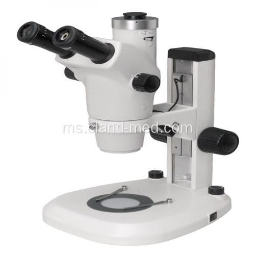 Mikroskop Stereo Zoom Berterusan Trinokular Binokular